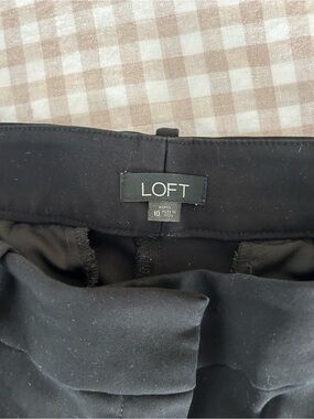 LOFT Black Ankle & Cropped Pants